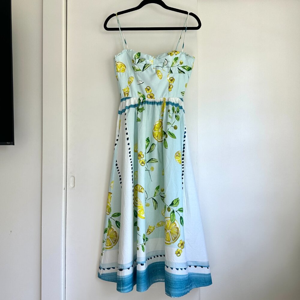 Zara Lemon Poplin Dress - Picture 6 of 14
